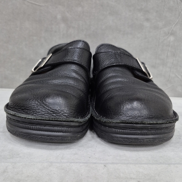 Naot monk strap casual shoes men\'s 42 US 9 black pebbled leather cork footbed main image 4